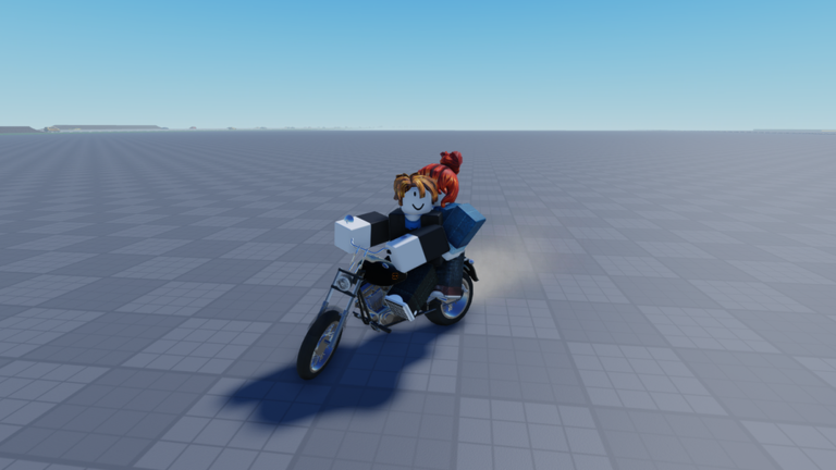 Official Bike Universe screenshot showing two players riding together on one bike
